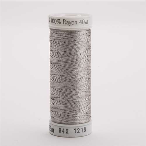 Sulky 40 wt 250 Yard Rayon Thread - 942-1218 - Silver Gray