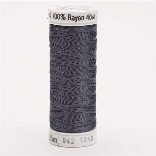 Sulky 40 wt 250 Yard Rayon Thread - 942-1240 - Smokey Gray