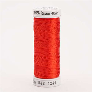Sulky 40 wt 250 Yard Rayon Thread - 942-1246 - Orange Flame