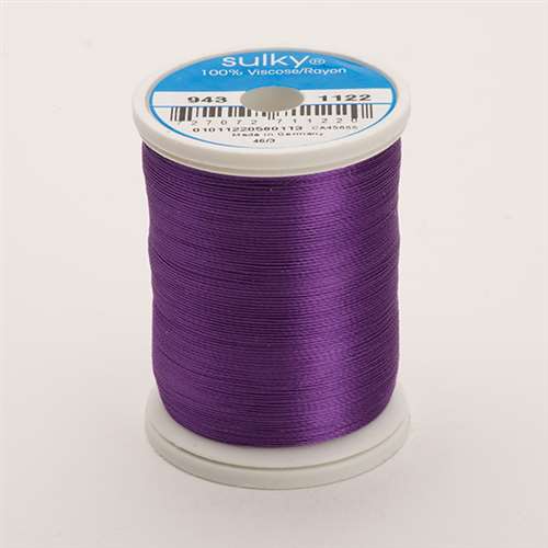 Sulky 40 wt 850 Yard Rayon Thread - 943-1122 - Purple