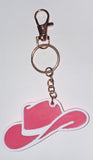 Pink Cowgirl Hat or Butterfly Keychain – Supporting Dolly Parton’s Imagination Library