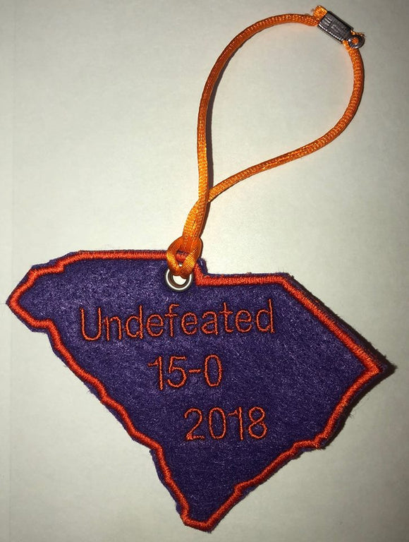 Undefeated 2018 - Embroidered Ornament