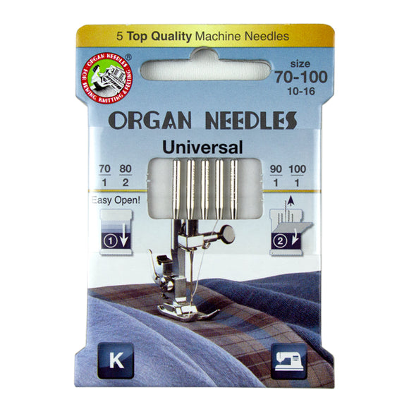 Universal Asst (1 ea 70/90/100 - 2ea 80), 5 Needles per Eco pack