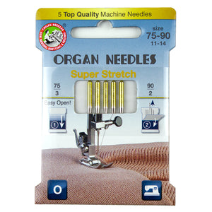 Super Stretch Assortment (3ea 75, 2ea 90), 5 Needles per Eco pack
