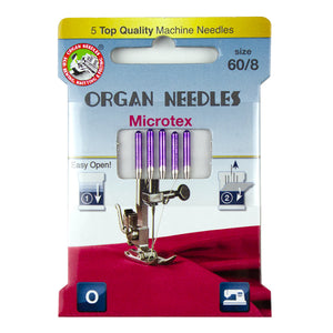 Microtex Size 60, 5 Needles per Eco pack