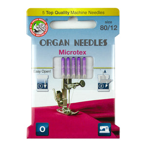 Microtex Size 80, 5 Needles per Eco pack