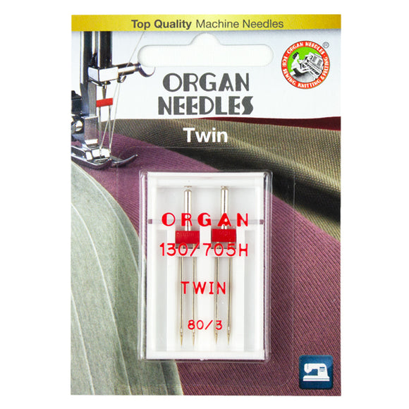Twin Size 80/3mm, 2 Needles per blister pack