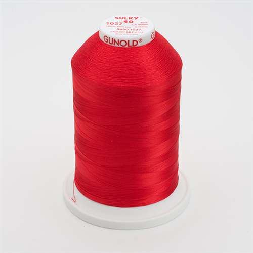Sulky 40 wt 5500 Yard Rayon Thread - 940-1037 - t Red