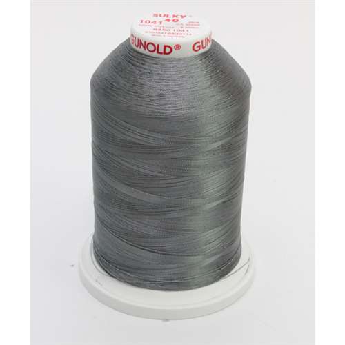 Sulky 40 wt 5500 Yard Rayon Thread - 940-1041 - Medium Dark Grey