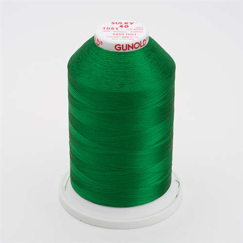 Sulky 40 wt 5500 Yard Rayon Thread - 940-1051 - Xmas Green