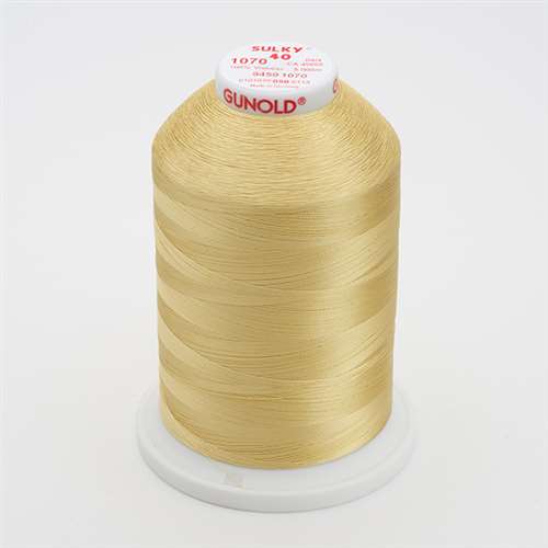 Fs40 Gold Thread Sulky 40 wt 5500 Yard Rayon Thread - 940-1070 - Gold – Carolina Thread ...