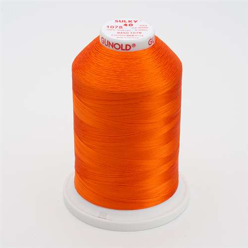 Sulky 40 wt 5500 Yard Rayon Thread - 940-1078 - Tangerine