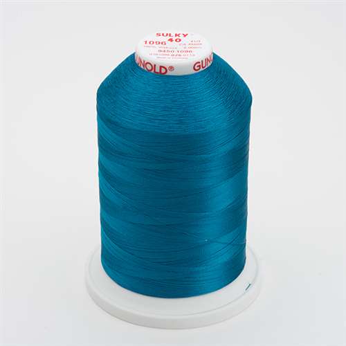 Sulky 40 wt 5500 Yard Rayon Thread - 940-1096 - Dark Turquoise