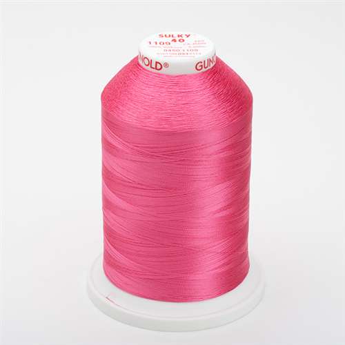 Sulky 40 wt 5500 Yard Rayon Thread - 940-1109 - Hot Pink