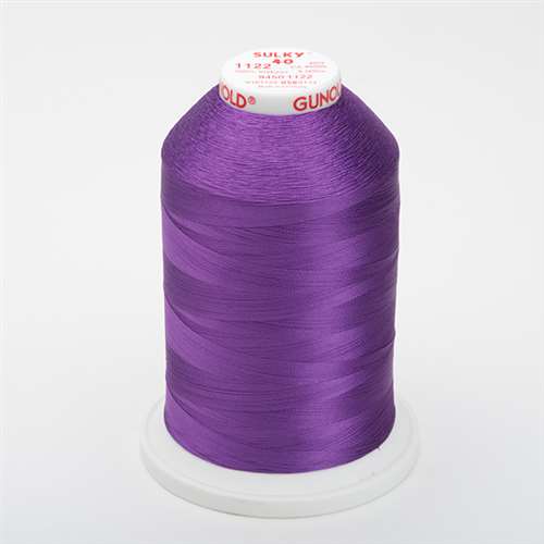 Sulky 40 wt 5500 Yard Rayon Thread - 940-1122 - Purple