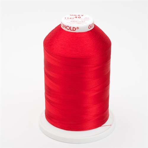 Sulky 40 wt 5500 Yard Rayon Thread - 940-1147 - Xmas Red