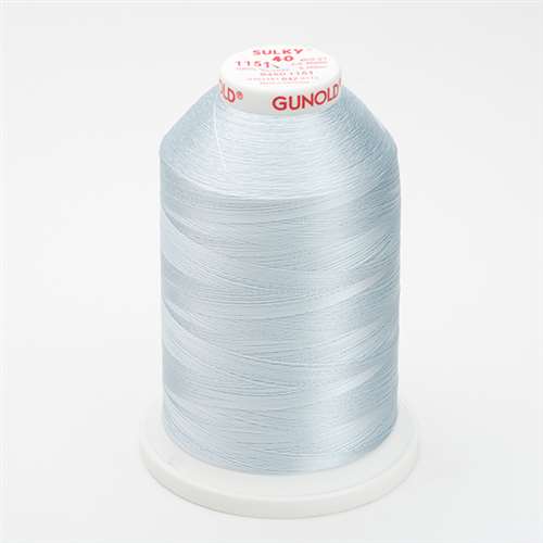 Sulky 40 wt 5500 Yard Rayon Thread - 940-1151 - Powder Blue Tint