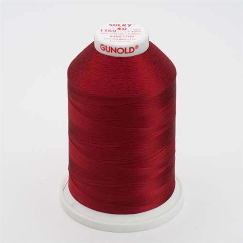 Sulky 40 wt 5500 Yard Rayon Thread - 940-1169 - Bayberry Red
