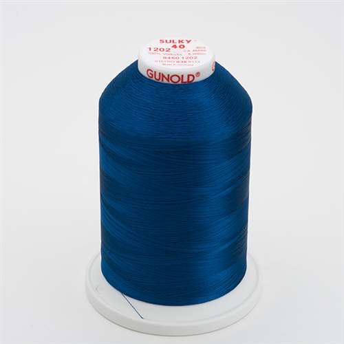 Sulky 40 wt 5500 Yard Rayon Thread - 940-1202 - Deep Turquoise