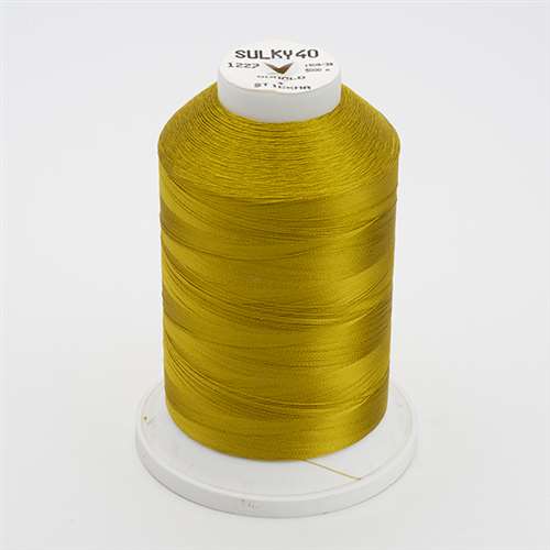 Sulky 40 wt 5500 Yard Rayon Thread - 940-1227 - Gold Green