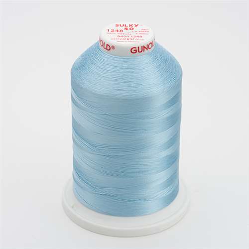 Sulky 40 wt 5500 Yard Rayon Thread - 940-1248 - Med Pastel Blue