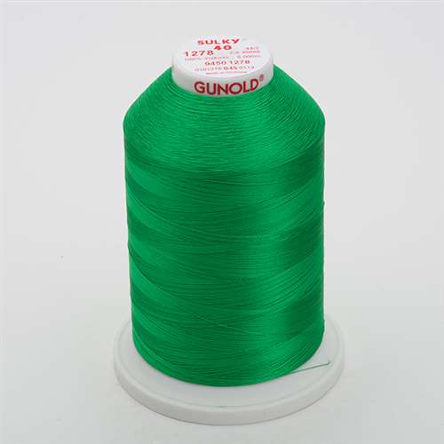 Sulky 40 wt 5500 Yard Rayon Thread - 940-1278 - Bright Green