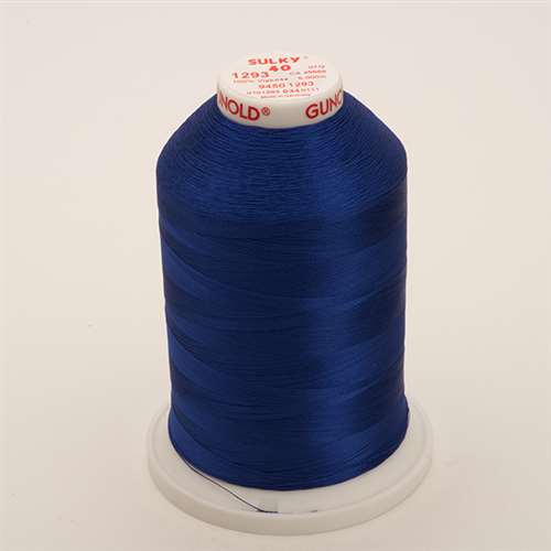 Sulky 40 wt 5500 Yard Rayon Thread - 940-1293 - Deep Nassau Blue