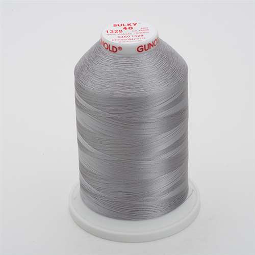 Sulky 40 wt 5500 Yard Rayon Thread - 940-1328 - Nickel Gray