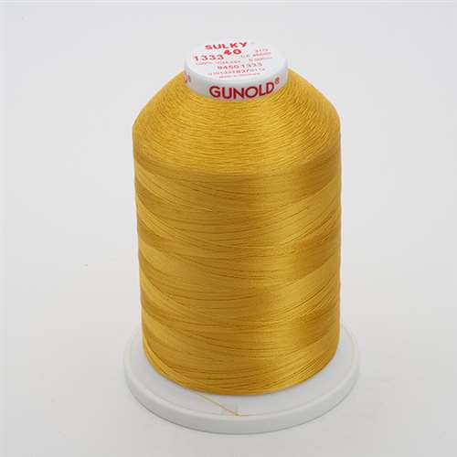 Sulky 40 wt 5500 Yard Rayon Thread - 940-1333 - Sunflower Gold