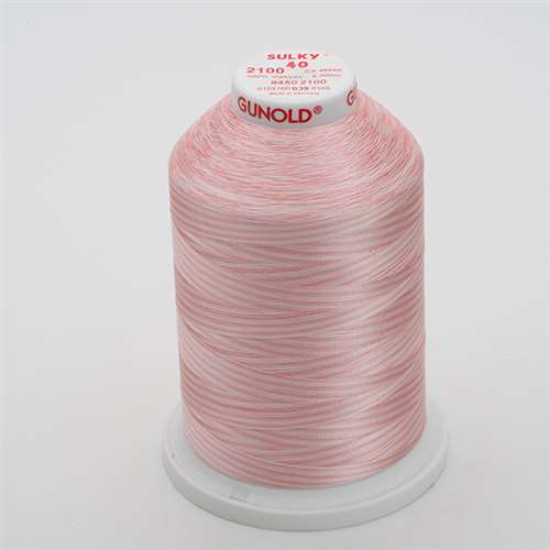 Sulky 40 wt 5500 Yard Rayon Thread - 940-2100 - Past/Pink Var