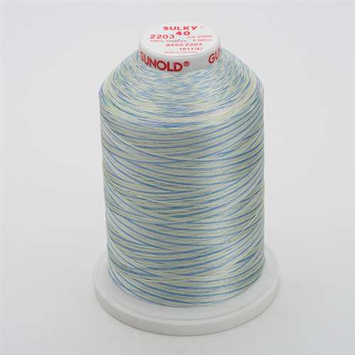 Sulky 40 wt 5500 Yard Rayon Thread - 940-2203 - Baby Pink/Mint/Blue