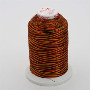 Sulky 40 wt 5500 Yard Rayon Thread - 940-2245 - Old Gold/Black/Red