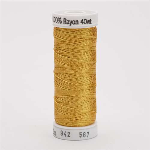 Fs40 Gold Thread Sulky 40 wt 250 Yard Rayon Thread - 942-0567 - Butterfly Gold ...