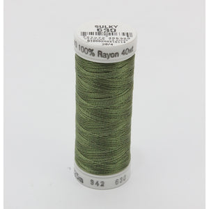 Sulky 40 wt 250 Yard Rayon Thread - 942-0630 - Moss Green