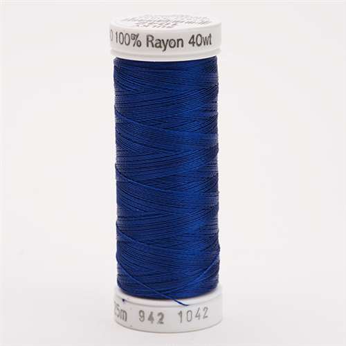 Sulky 40 wt 250 Yard Rayon Thread - 942-1042 - Bright Navy Blue