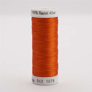 Sulky 40 wt 250 Yard Rayon Thread - 942-1078 - Tangerine