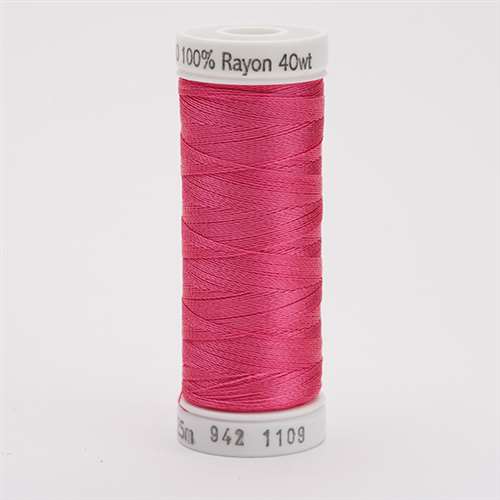 Sulky 40 wt 250 Yard Rayon Thread - 942-1109 - Hot Pink