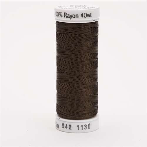Sulky 40 wt 250 Yard Rayon Thread - 942-1130 - Dark Brown