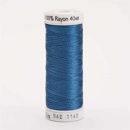 1042 Blue Thread Sulky 40 wt 250 Yard Rayon Thread - 942-1143 - True Blue – Carolina ...