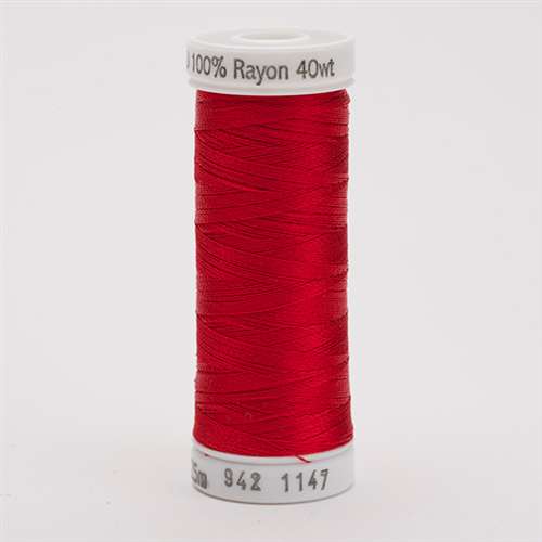 Sulky 40 wt 250 Yard Rayon Thread - 942-1147 - Xmas Red – Carolina Thread  Place