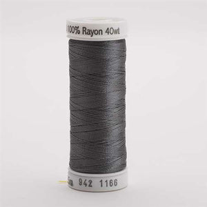 Sulky 40 wt 250 Yard Rayon Thread - 942-1166 - Med Steel Gray