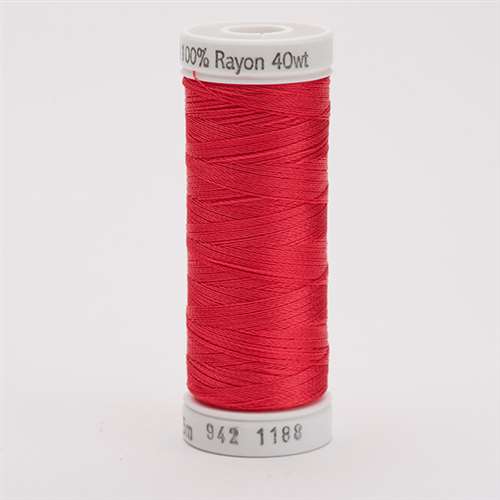 Sulky 40 wt 250 Yard Rayon Thread - 942-1188 - Red Geranium