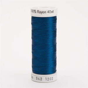 Sulky 40 wt 250 Yard Rayon Thread - 942-1202 - Deep Turquoise