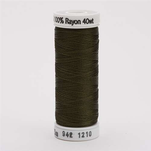Sulky 40 wt 250 Yard Rayon Thread - 942-1210 - Dk Army Green