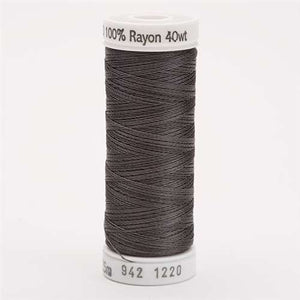 Sulky 40 wt 250 Yard Rayon Thread - 942-1220 - Charcoal Gray