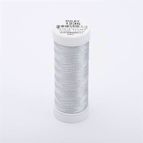 Sulky 40 wt 250 Yard Rayon Thread - 942-1236 - Light Silver – Carolina ...