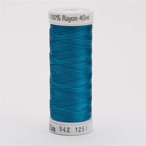 Sulky 40 wt 250 Yard Rayon Thread - 942-1251 - Br. Turquoise