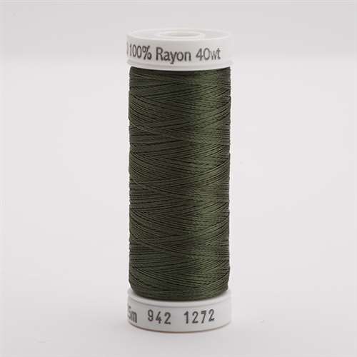 Sulky 40 wt 250 Yard Rayon Thread - 942-1272 - Hedge Green