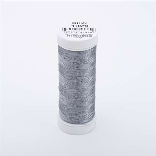 Sulky 40 wt 250 Yard Rayon Thread - 942-1329 - Dk Nickel Gray