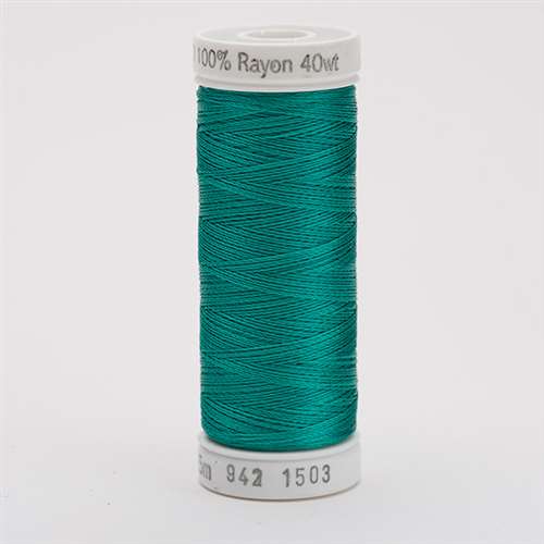 Sulky 40 wt 250 Yard Rayon Thread - 942-1503 - Green Peacock